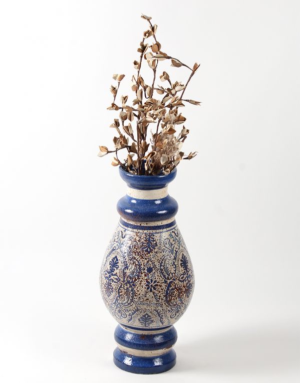 Imperia Blue Terracotta Vase