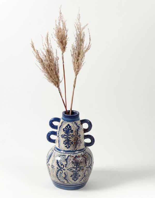 Imperia Blue Terracotta Vase